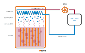 雙相浸沒式冷卻示意圖